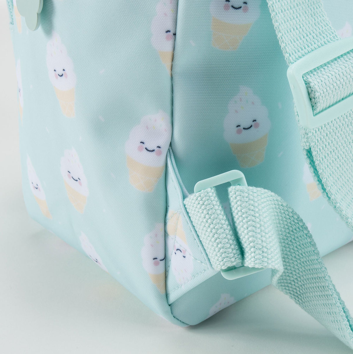 Sac à dos imprimé Glace Vert menthe pour filles (20 x 13 x 26 cm)