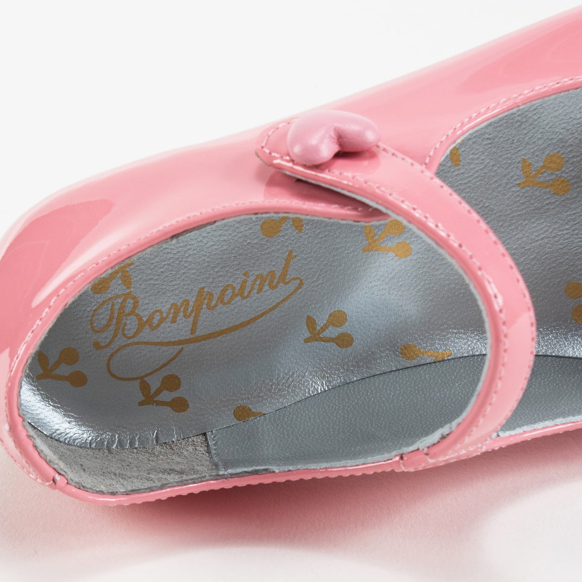 Chaussures en cuir rose pour fille