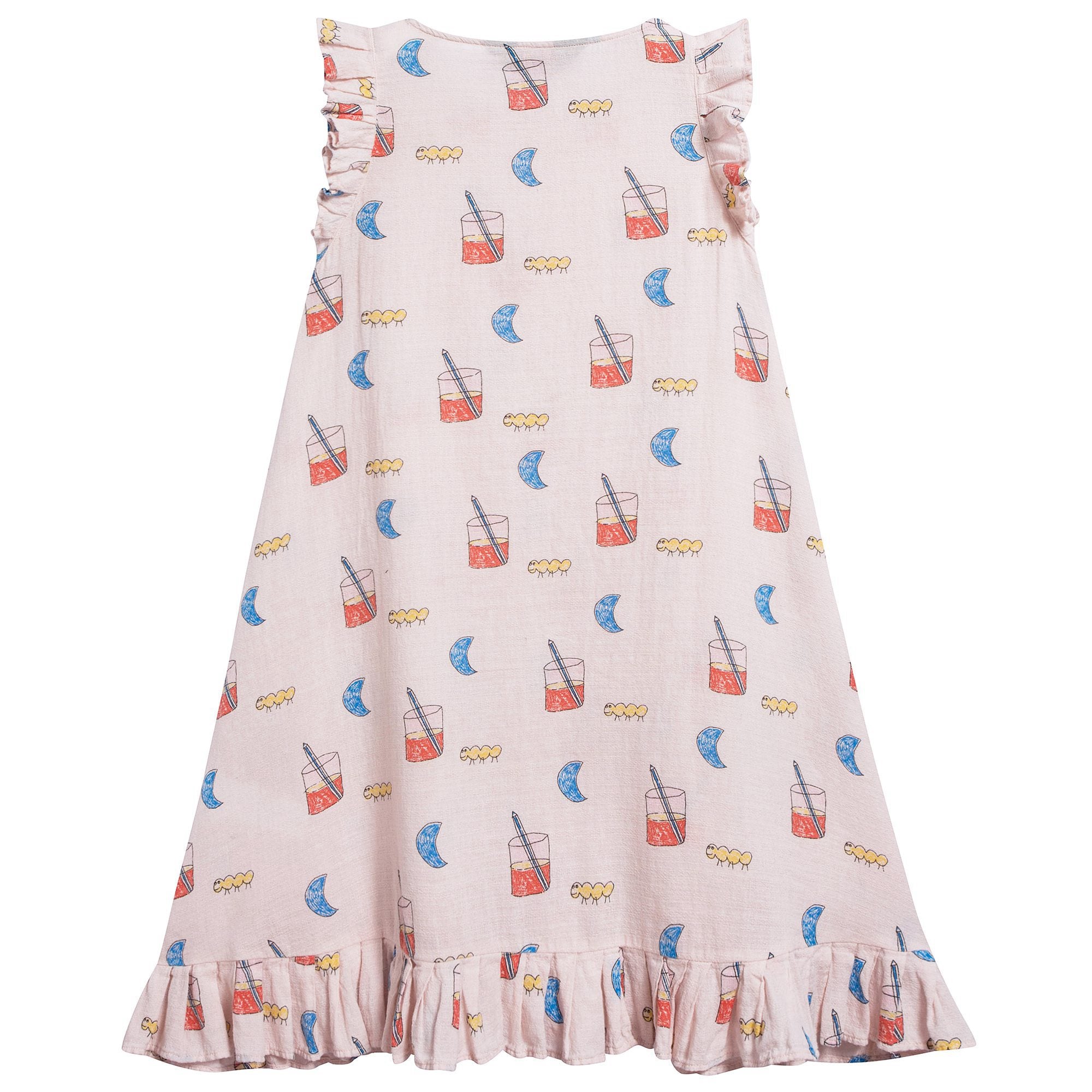 Girls Quartz Glasses Cotton Dress