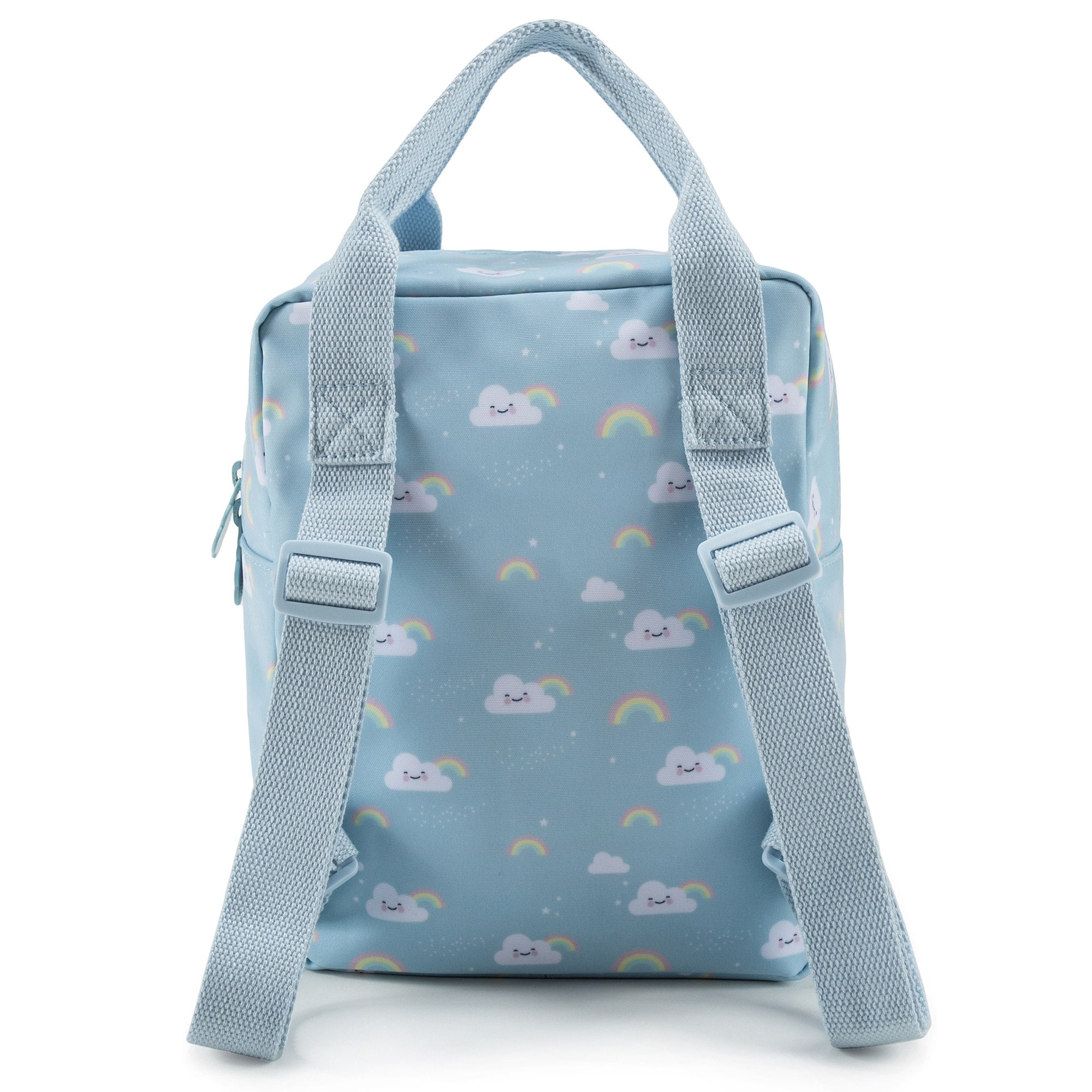 Girls Light Blue Rainbow Printed Backpack(20 x 13 x 26 cm)