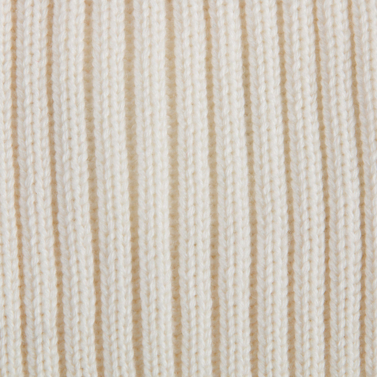Bonnet en maille ivoire pour garçons et filles avec pompon en fausse fourrure