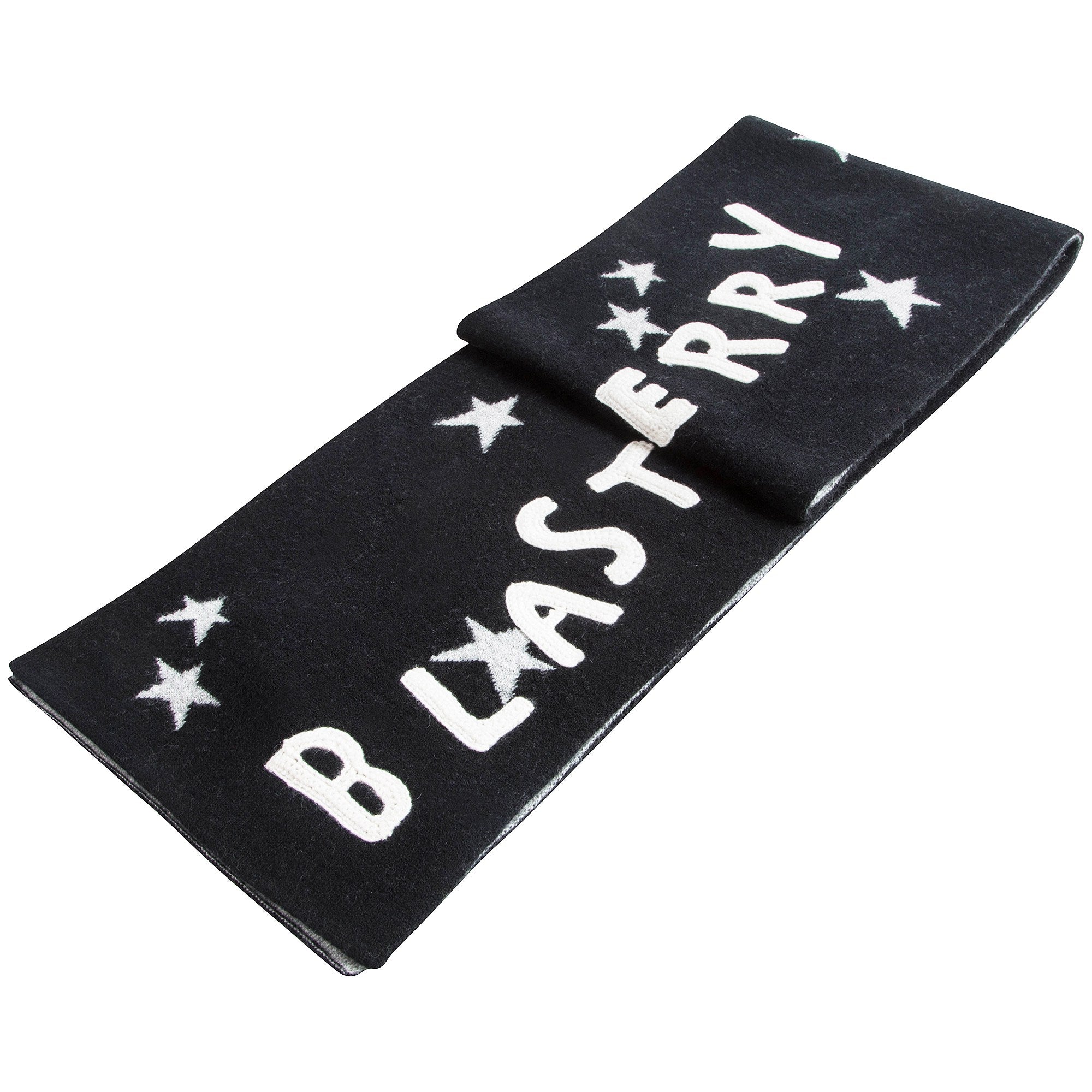 Girls & Boys Black Wool Scarves
