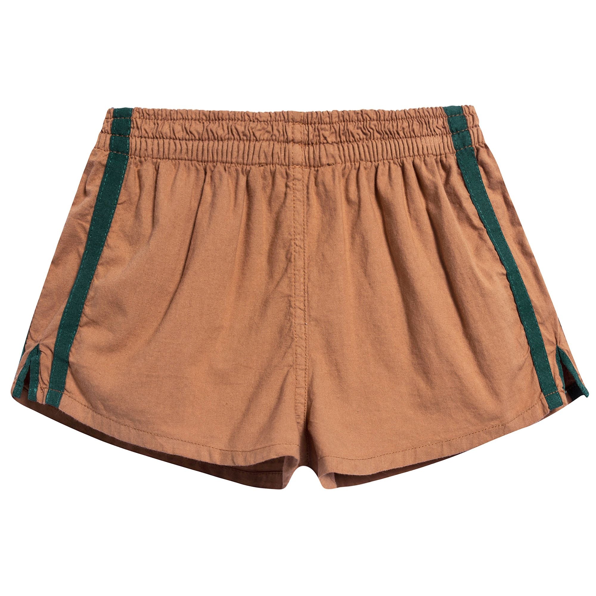 Girls & Boys Brown Bird Cotton Shorts