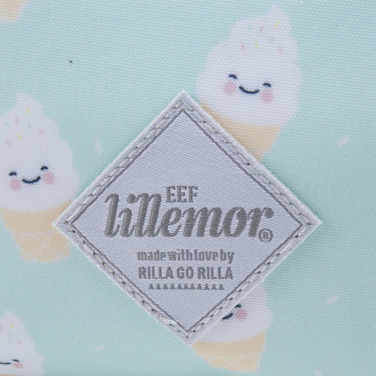 Trousse crayon imprimé crème glacée vert menthe pour filles (21 x 11cm)