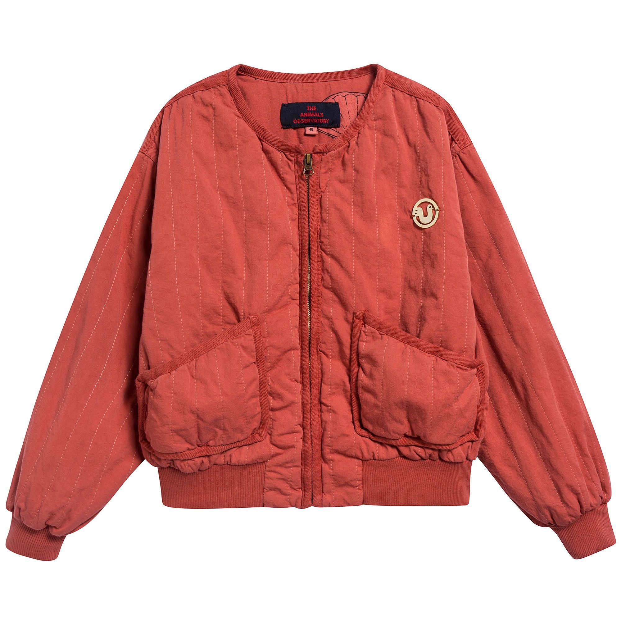 Girls Red Shells Cotton Jacket