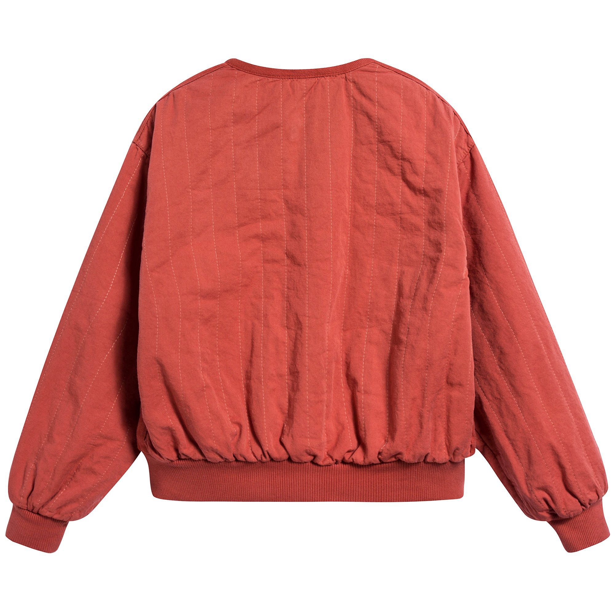 Girls Red Shells Cotton Jacket