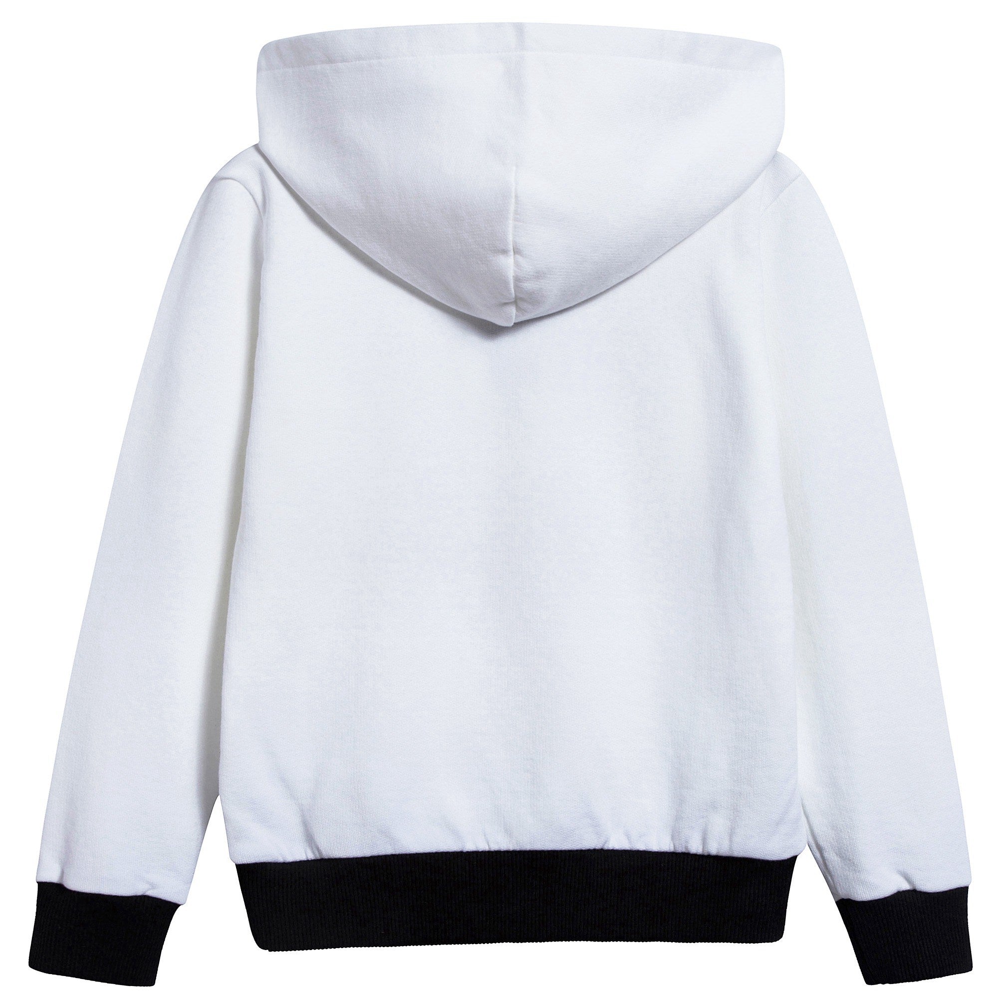 Girls White "DG" Cotton Coat