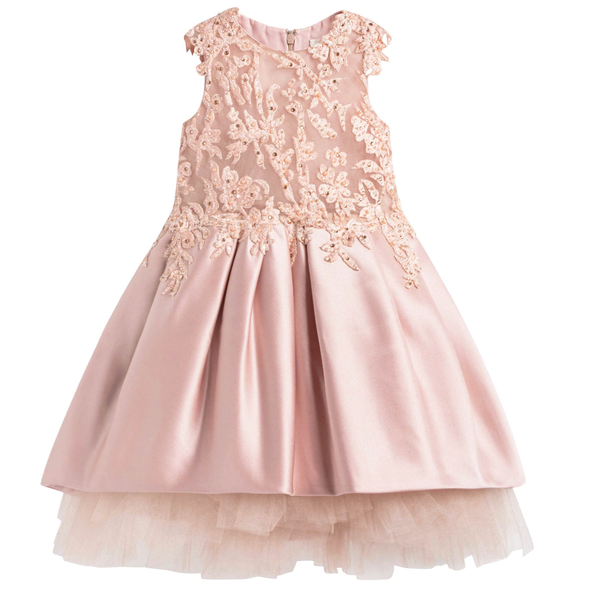 Girls Peachy Coral 'Romance with Titania' Dress