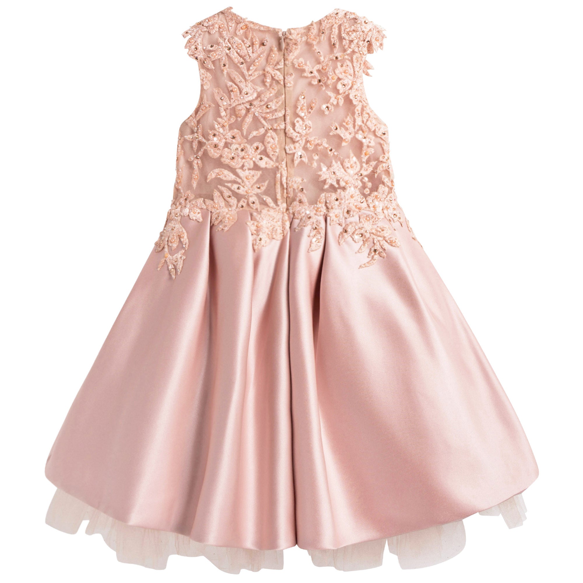 Girls Peachy Coral 'Romance with Titania' Dress