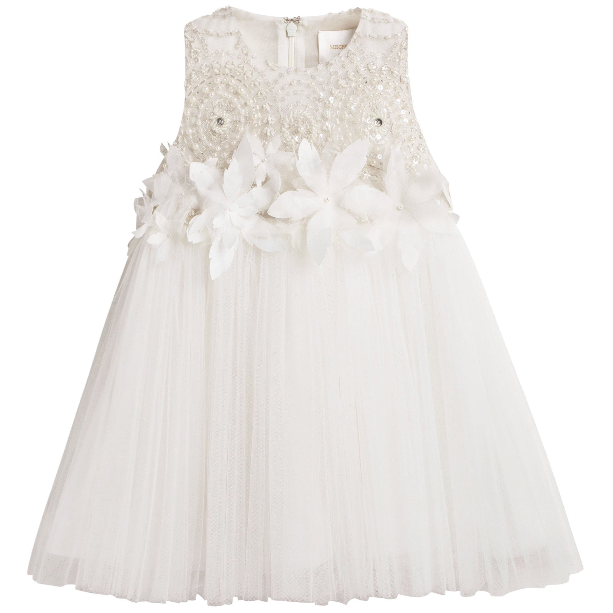 Baby Girls White 'Winter love' Dress