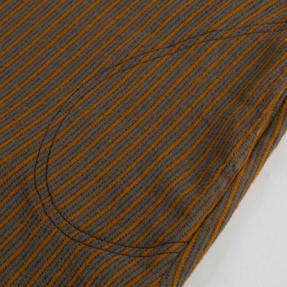 Girls Beige Mustard Striped Cotton Woven Dress - CÉMAROSE | Children's Fashion Store - 5