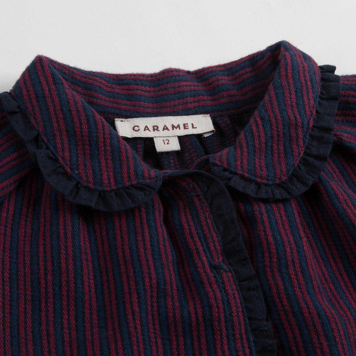 Baby Girls Purple Rayol Striped Cotton Woven Dress - CÉMAROSE | Children's Fashion Store - 4