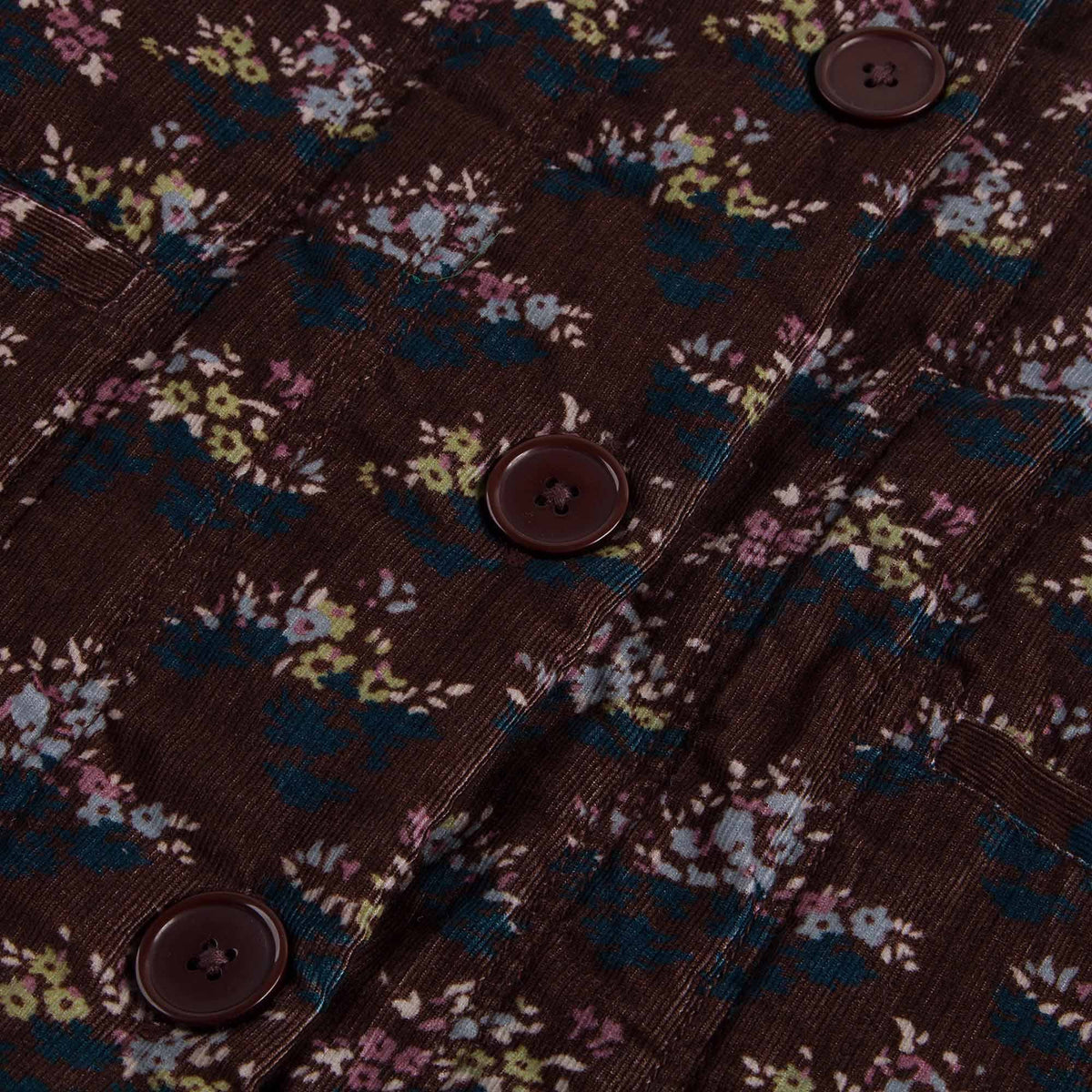 Girls Wine Red Velvet Flower printed Cotton Jacket - CÉMAROSE | Children's Fashion Store - 6