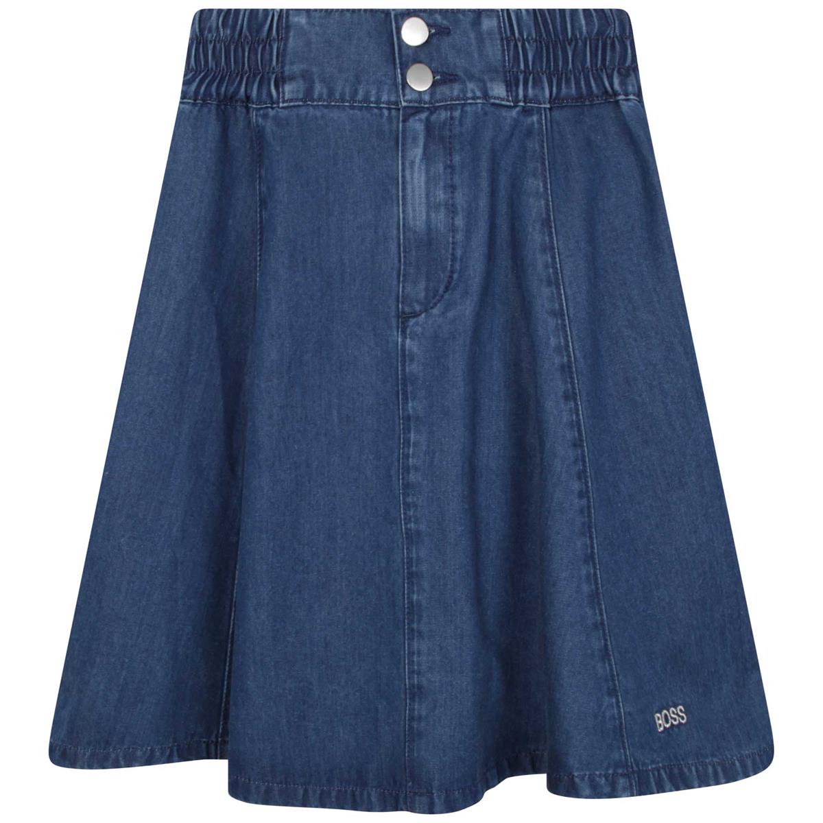 Girls Blue Denim Skirt