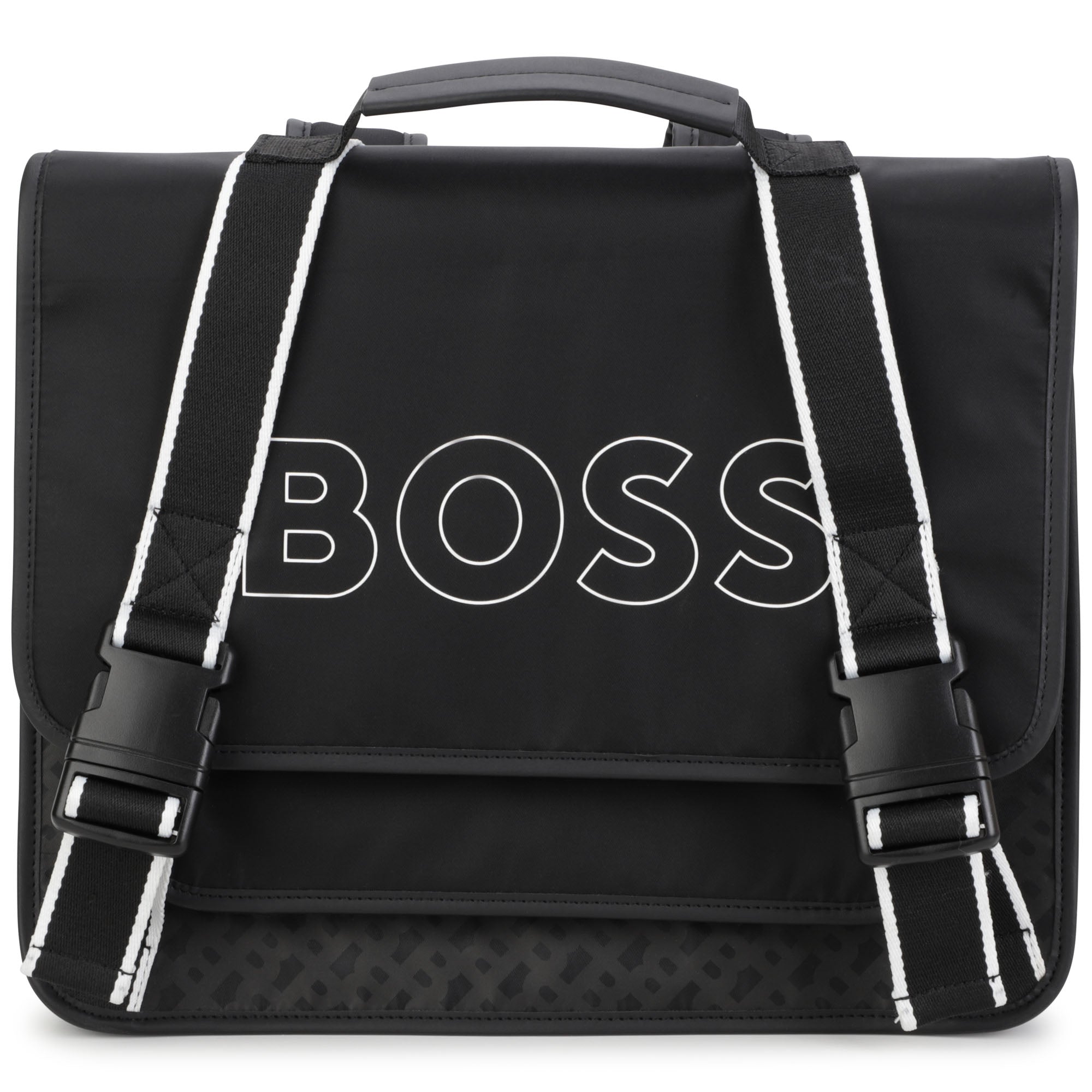 Boys Black Logo Backpack