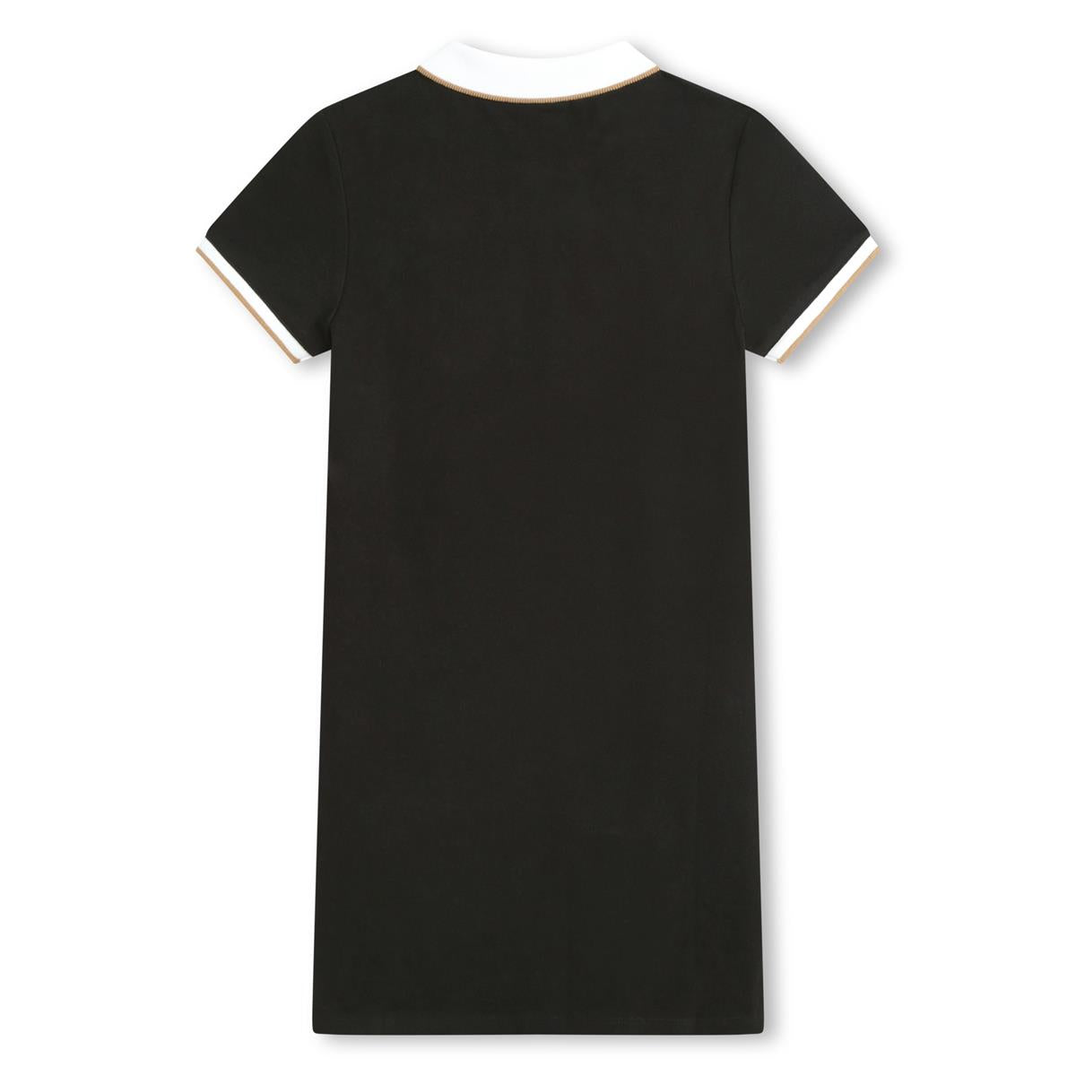 Girls Black Cotton Dress