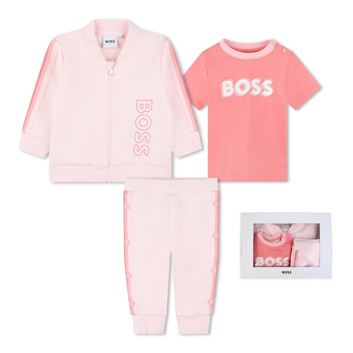 Baby Girls Pink Cotton Set