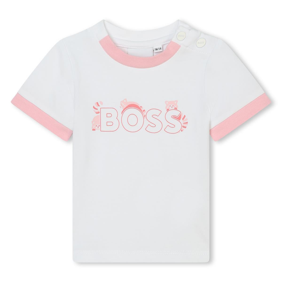 Baby Girls Pink Cotton T-Shirt