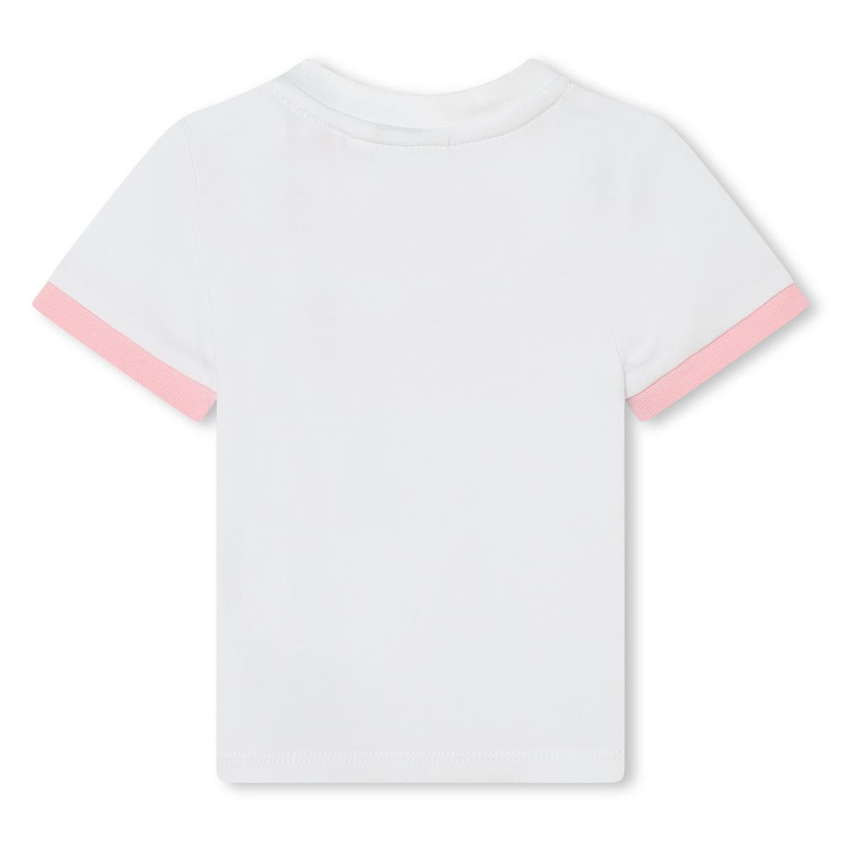 Baby Girls Pink Cotton T-Shirt