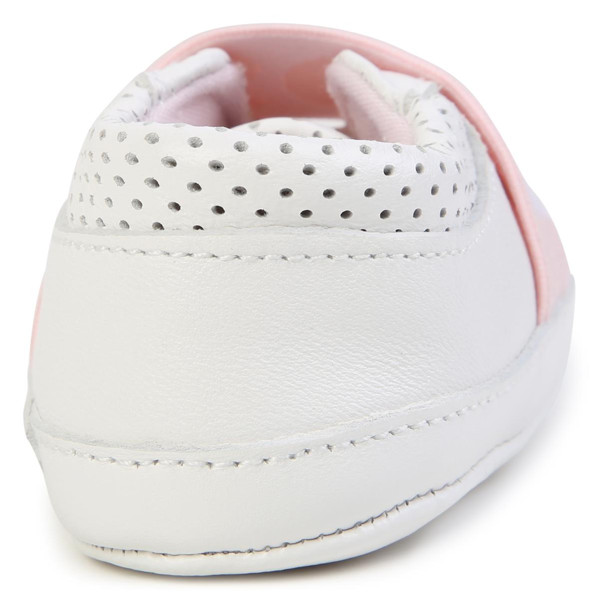 Chaussures plates blanches pour bébés filles