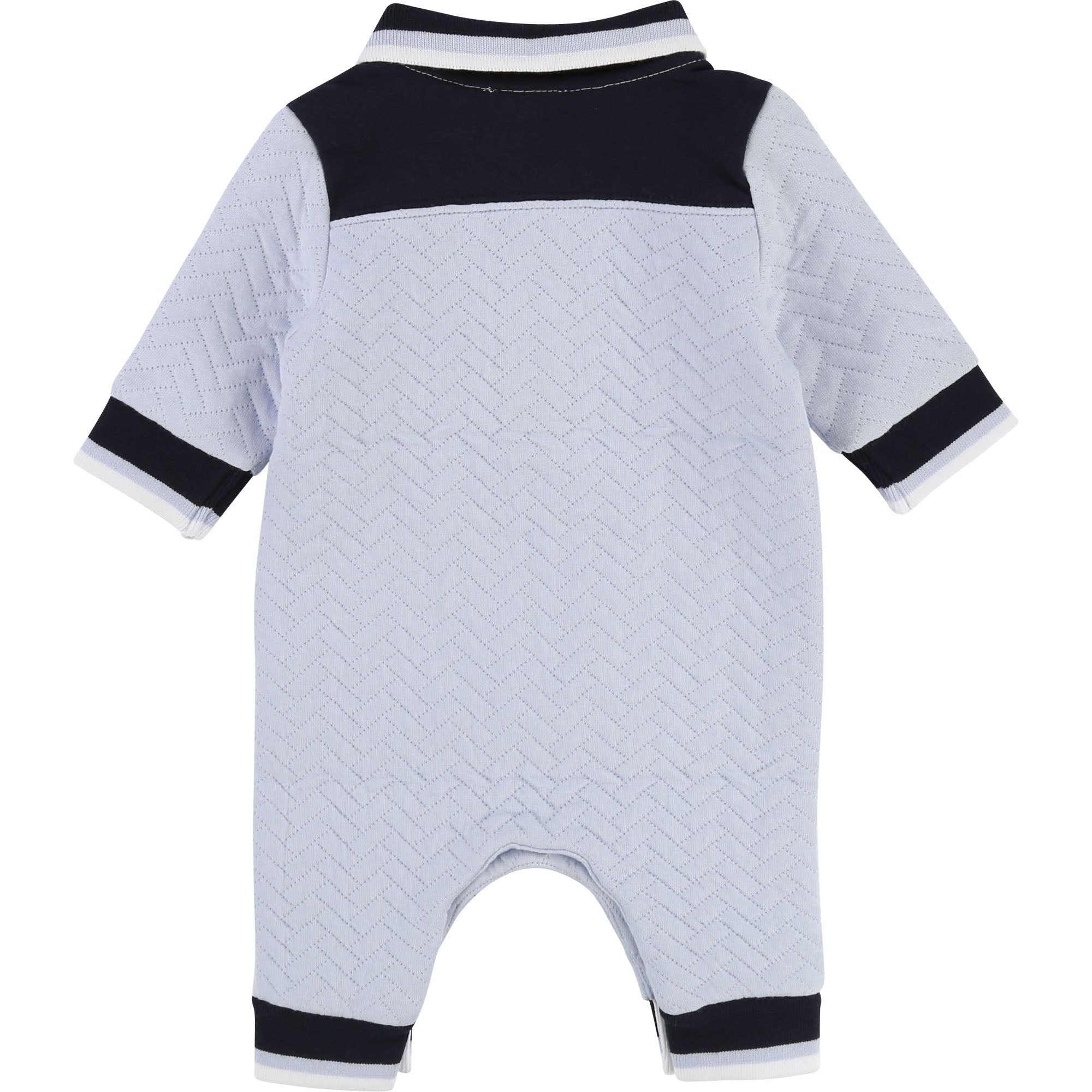 Baby Light Blue Cotton Babysuit