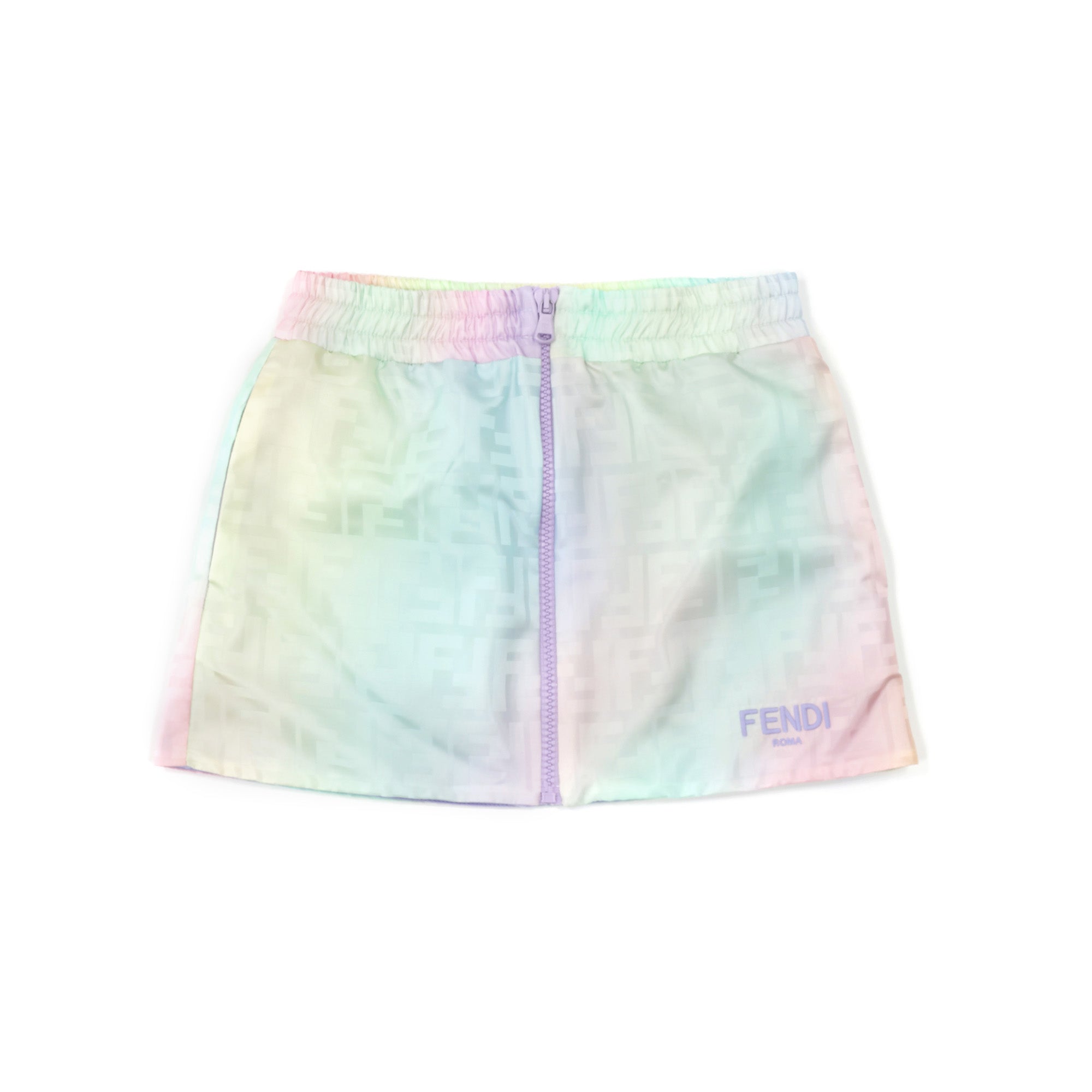 Girls Multicolor Logo Skirt