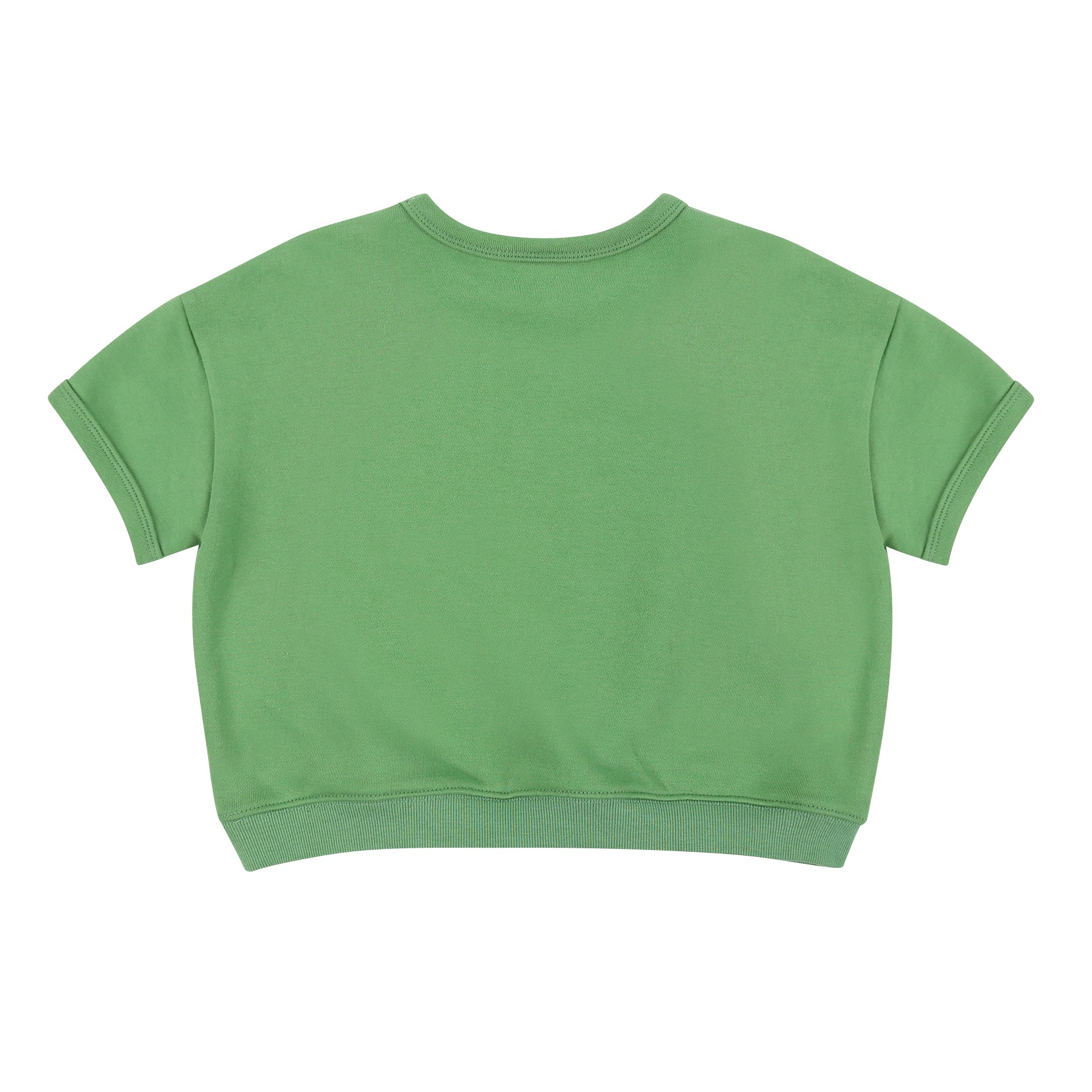 Boy & Girls Green Cotton T-Shirts
