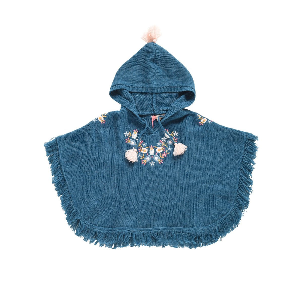 Girls Green Blue Acrylic Cape