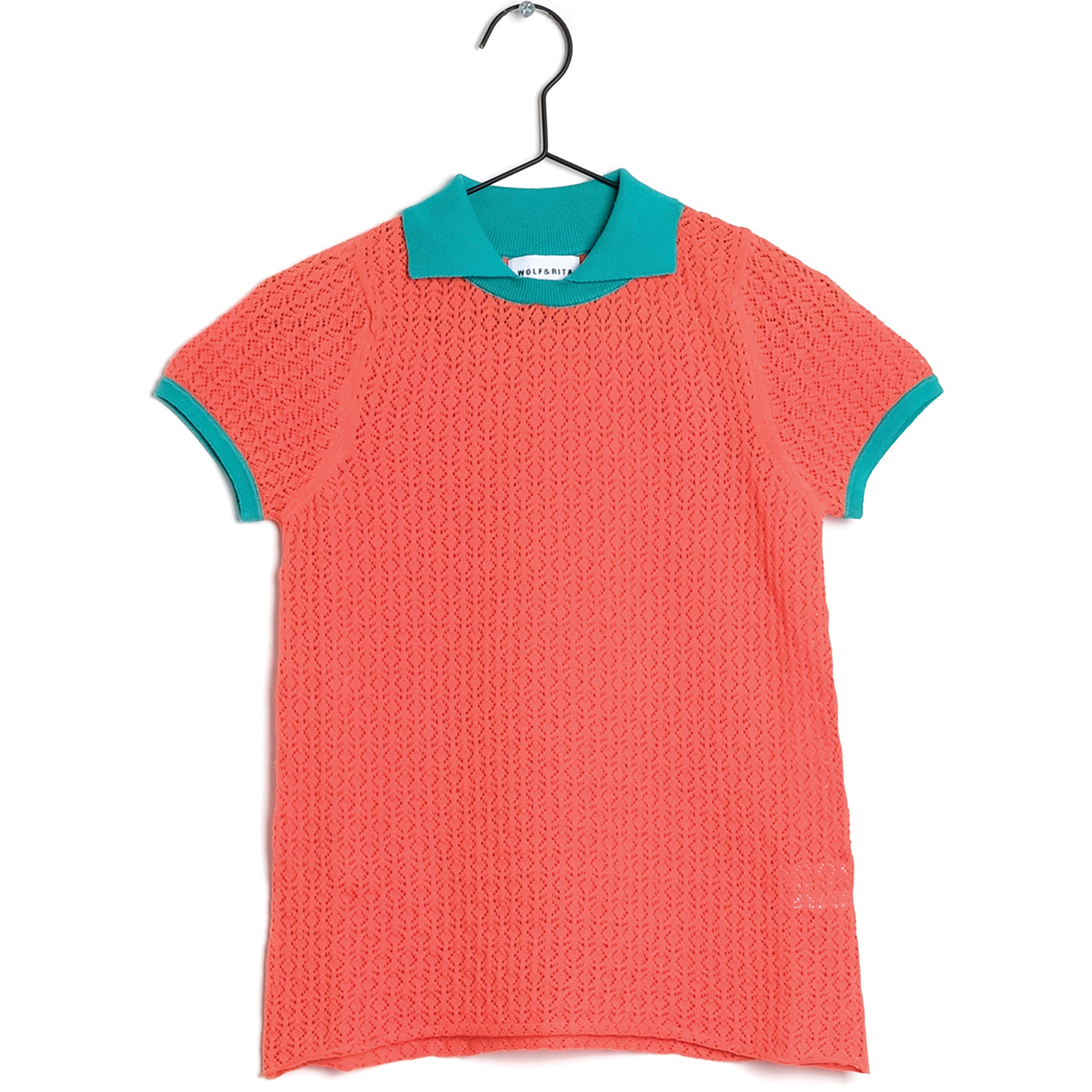 Girls Orange Cotton Jumper
