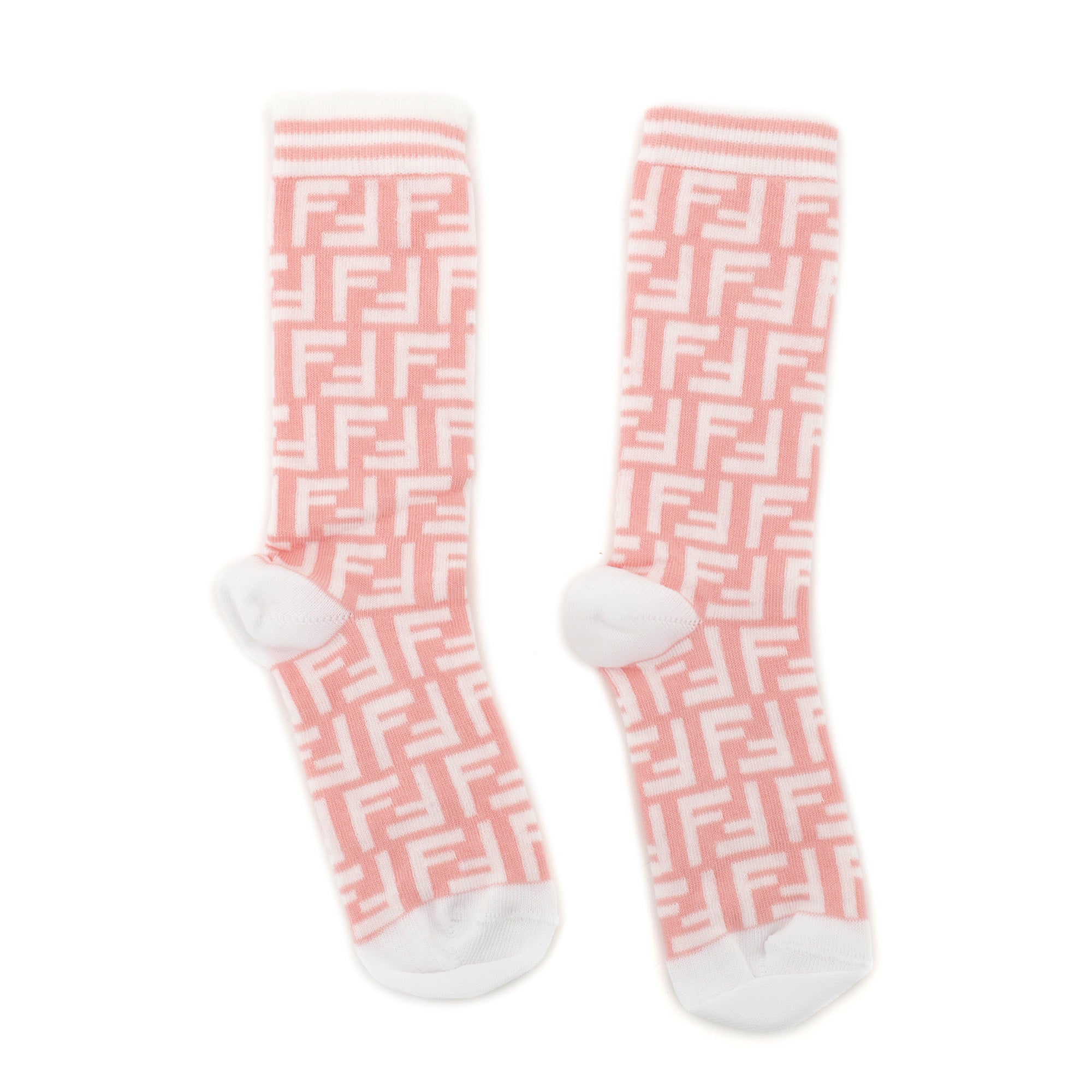 Boys & Girls Pink Logo Cotton Socks