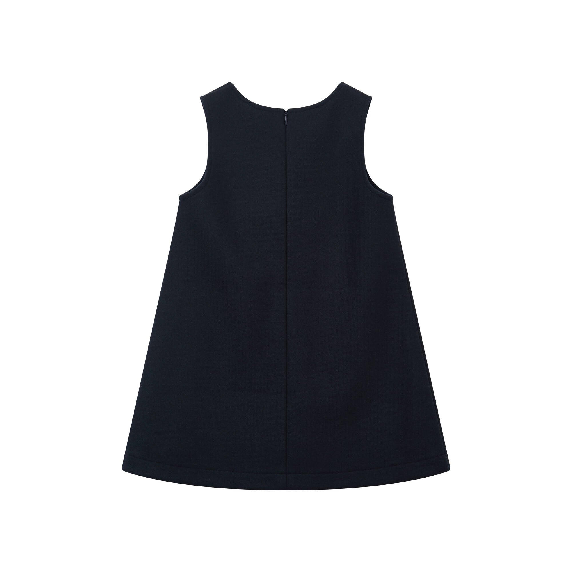 Girls Navy Wool Dress