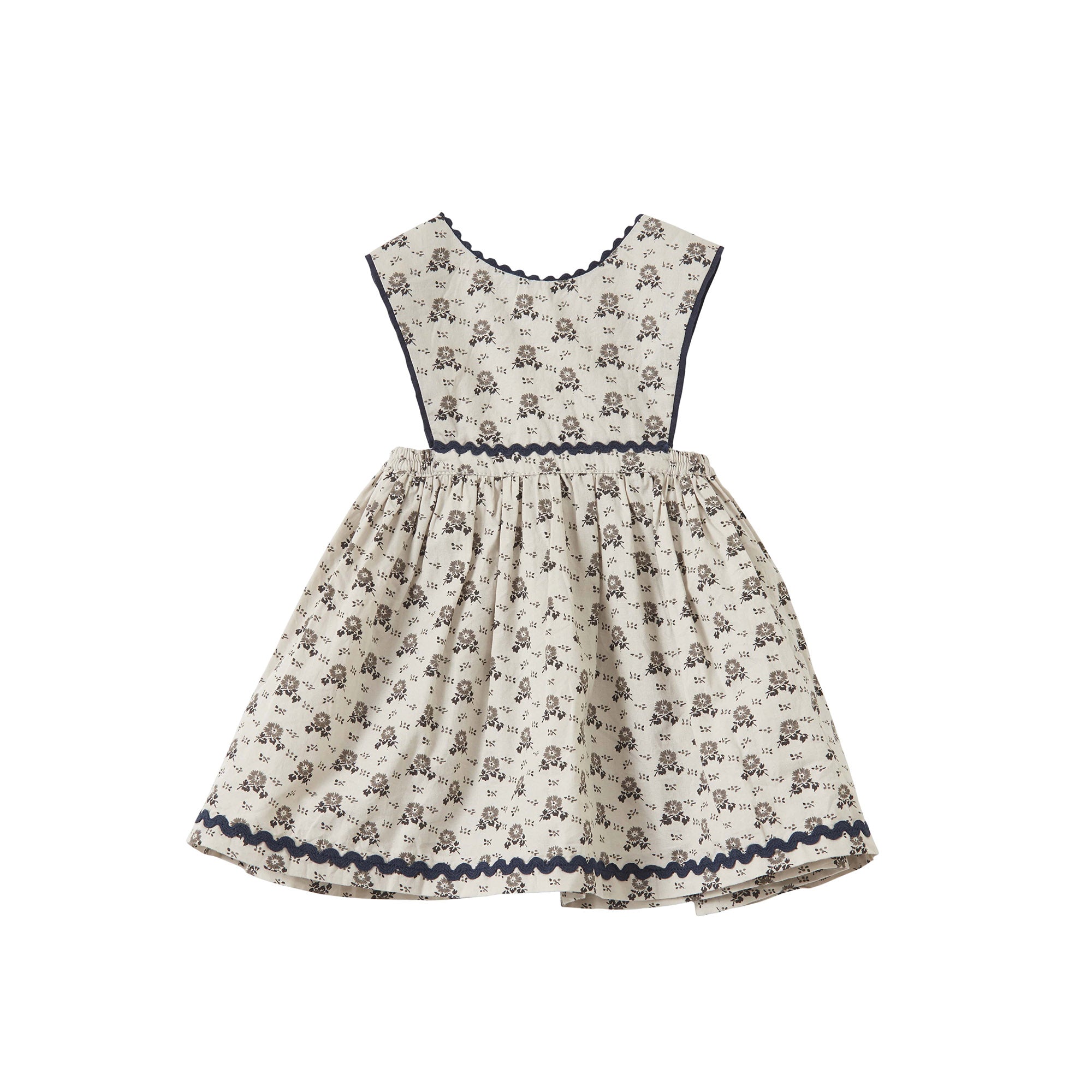 Baby Girls White Floral Cotton Dress