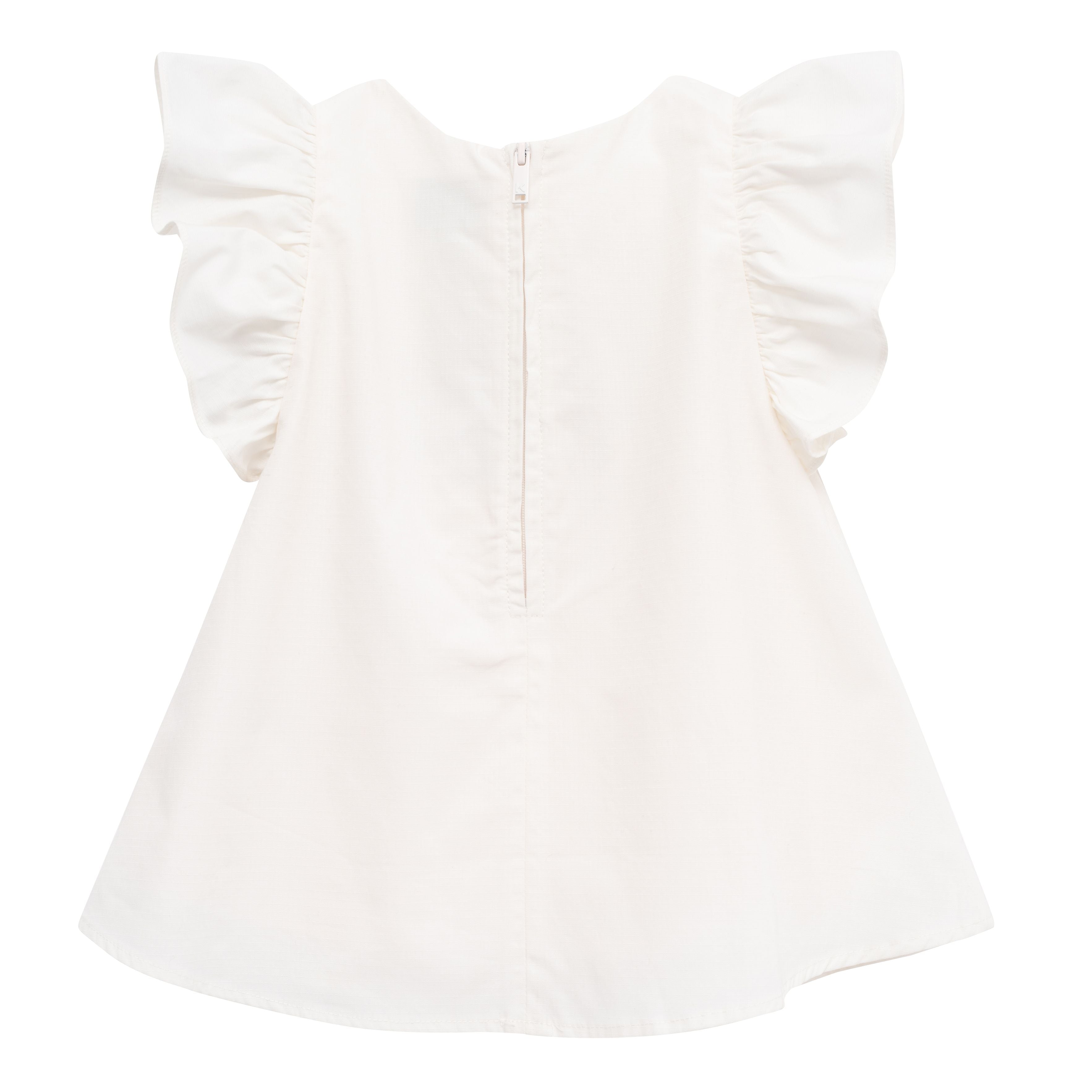 Baby Girls White Cotton Dress