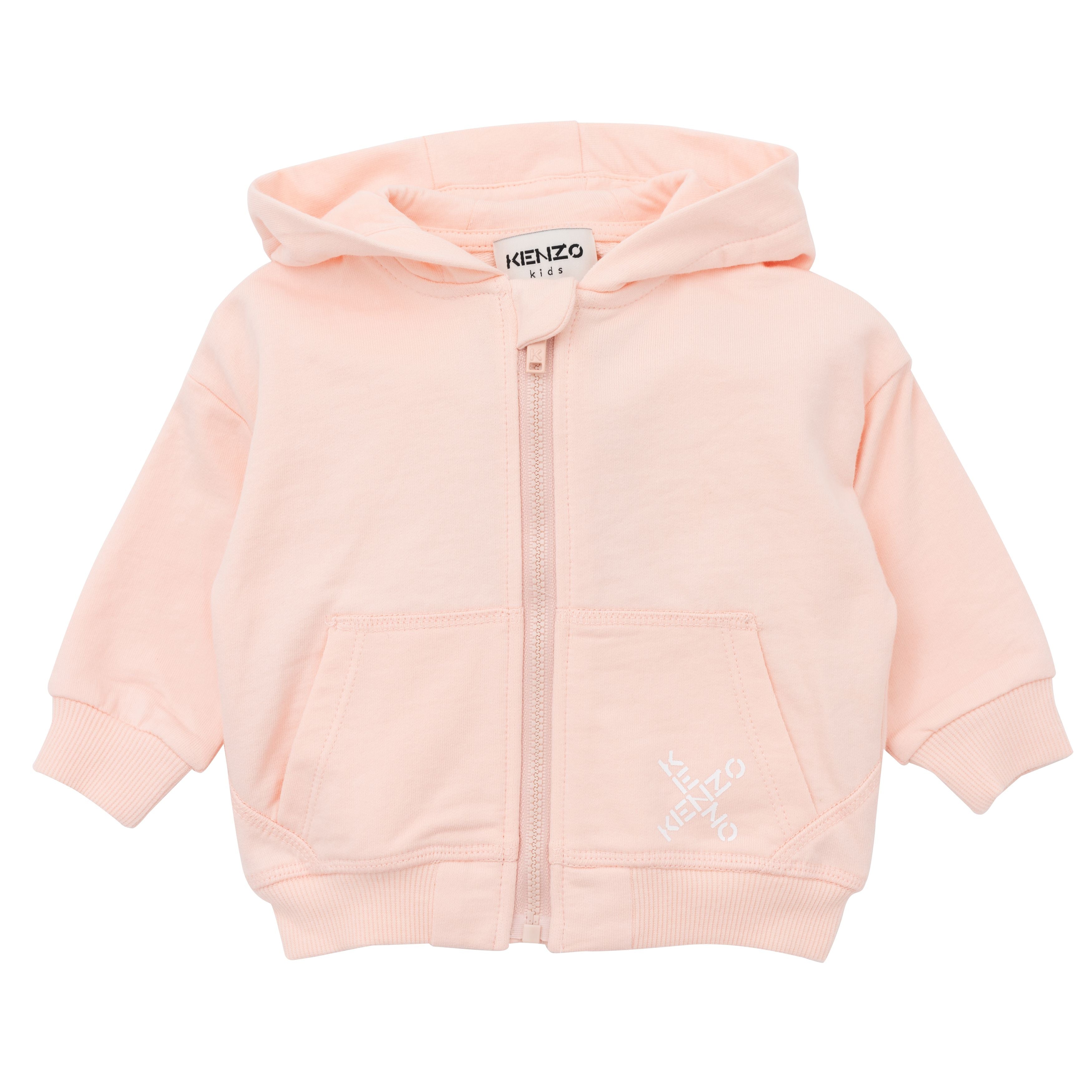 Baby Girls Pink Zip-Up Top