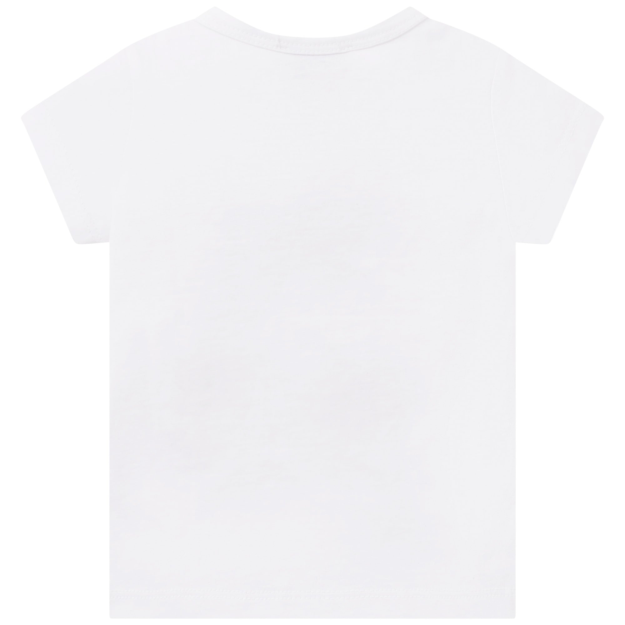 Baby Girls White Tiger Cotton T-Shirt