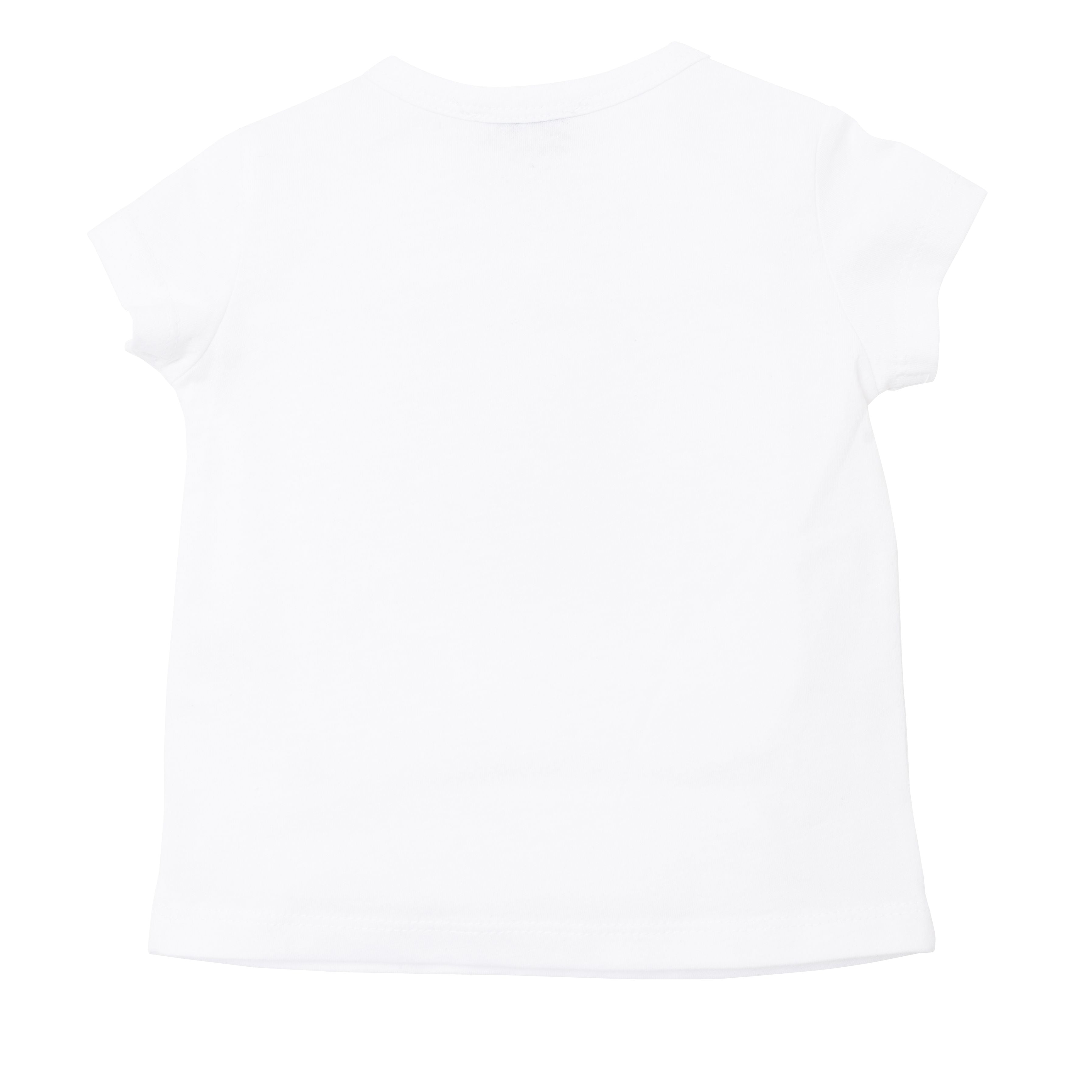 Baby Girls White Tiger Cotton T-Shirt
