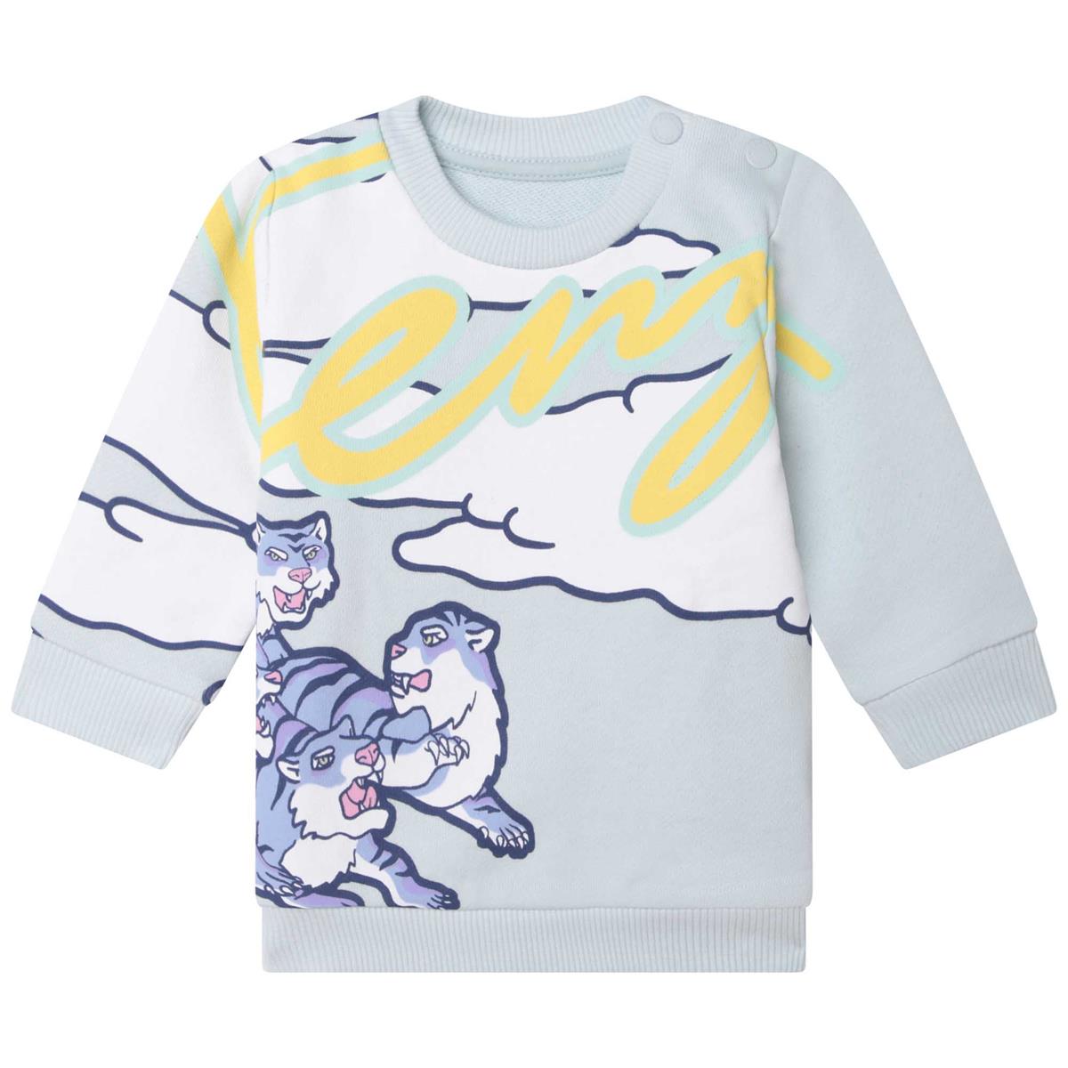 Baby Girls Light Blue Sweatshirt