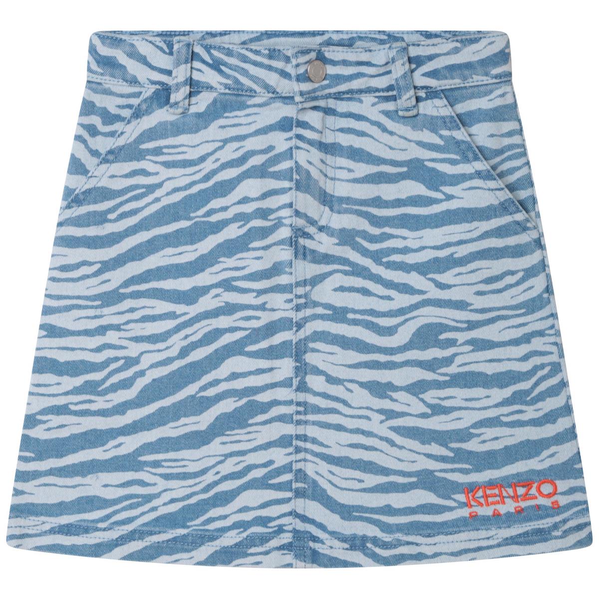 Girls Blue Denim Skirt