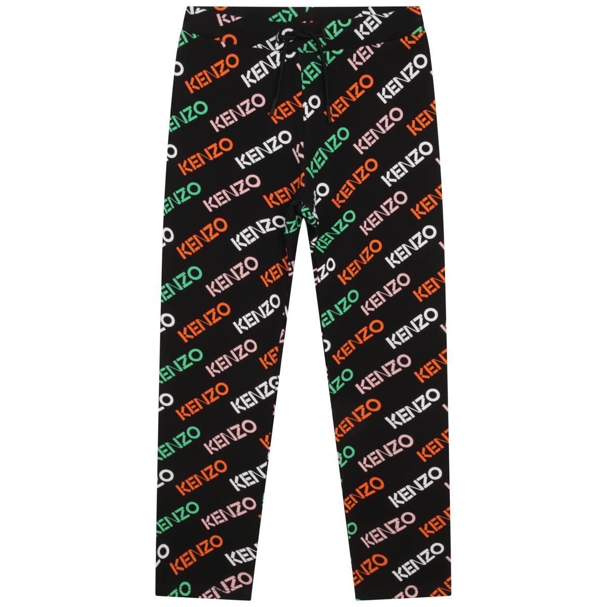 Girls Black Logo Trousers