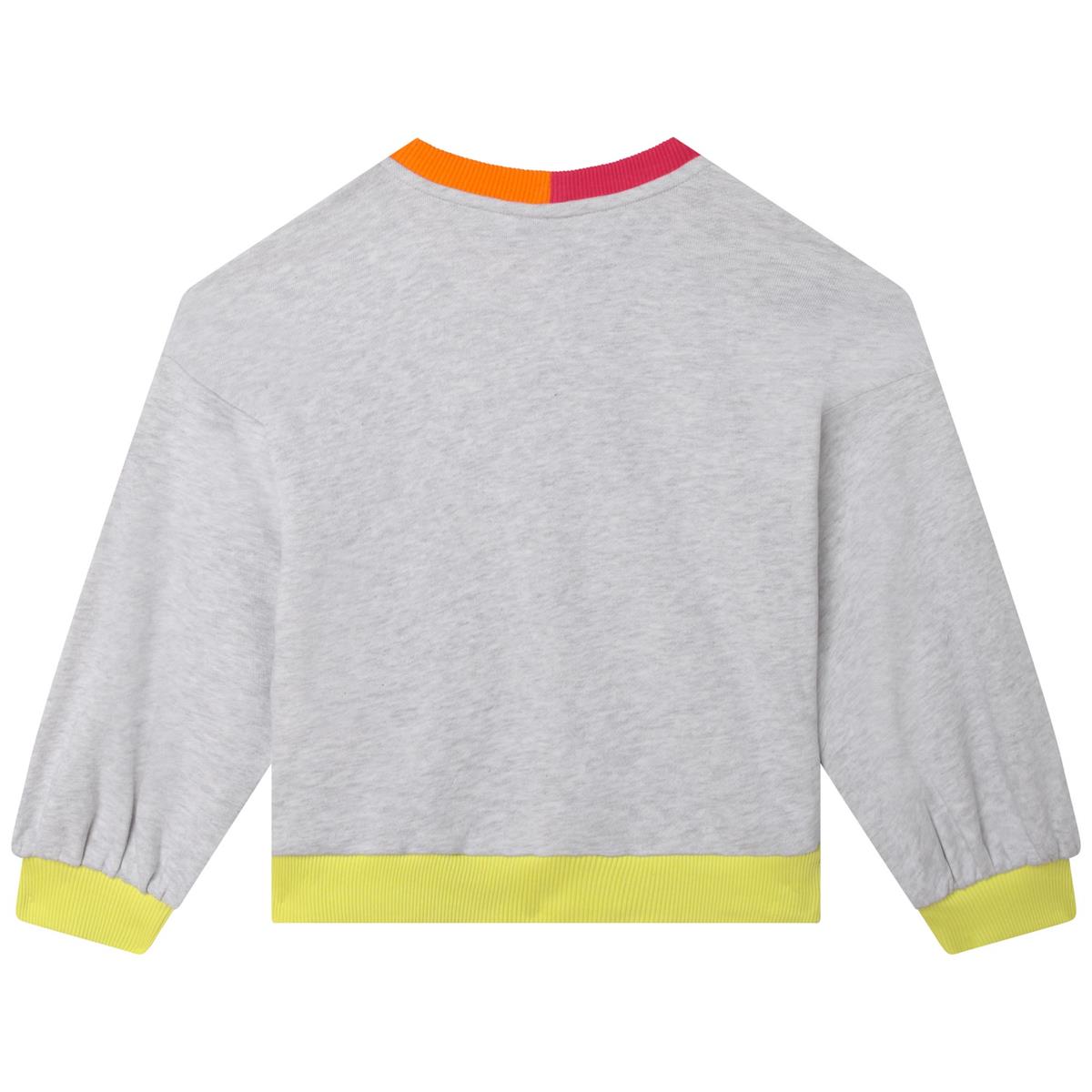 Girls Grey Printed Sweatshirt