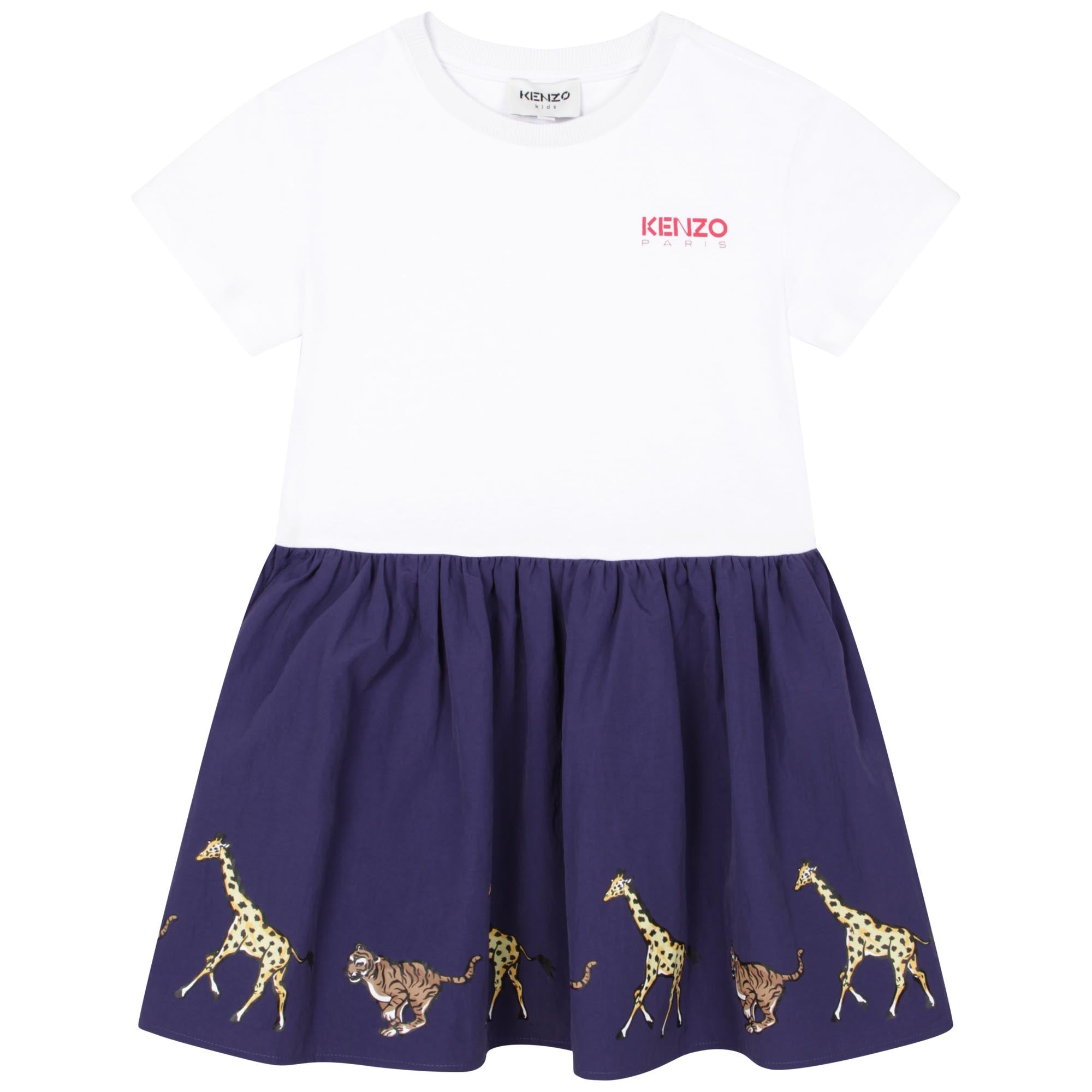 Girls Blue Dress & Sweatshirt Set