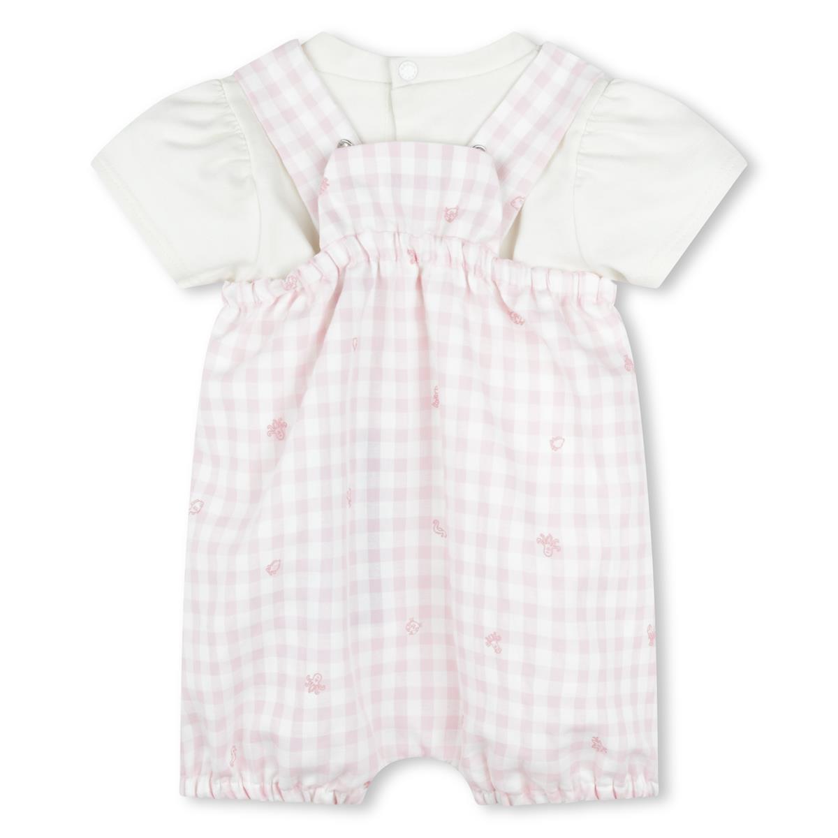 Baby Girls Pink Check Cotton Set