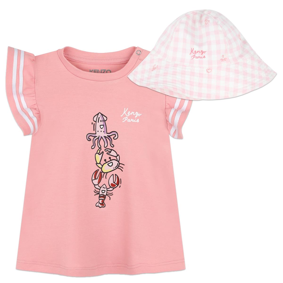 Baby Girls Pink Cotton Dress