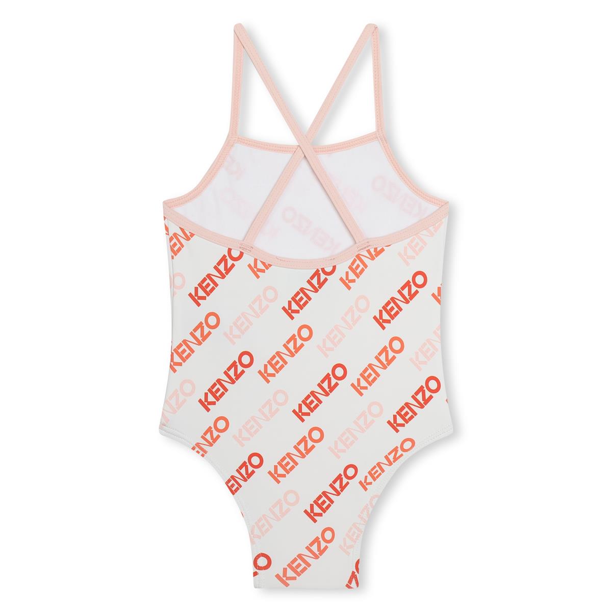 Baby Girls White Logo Swimsuit