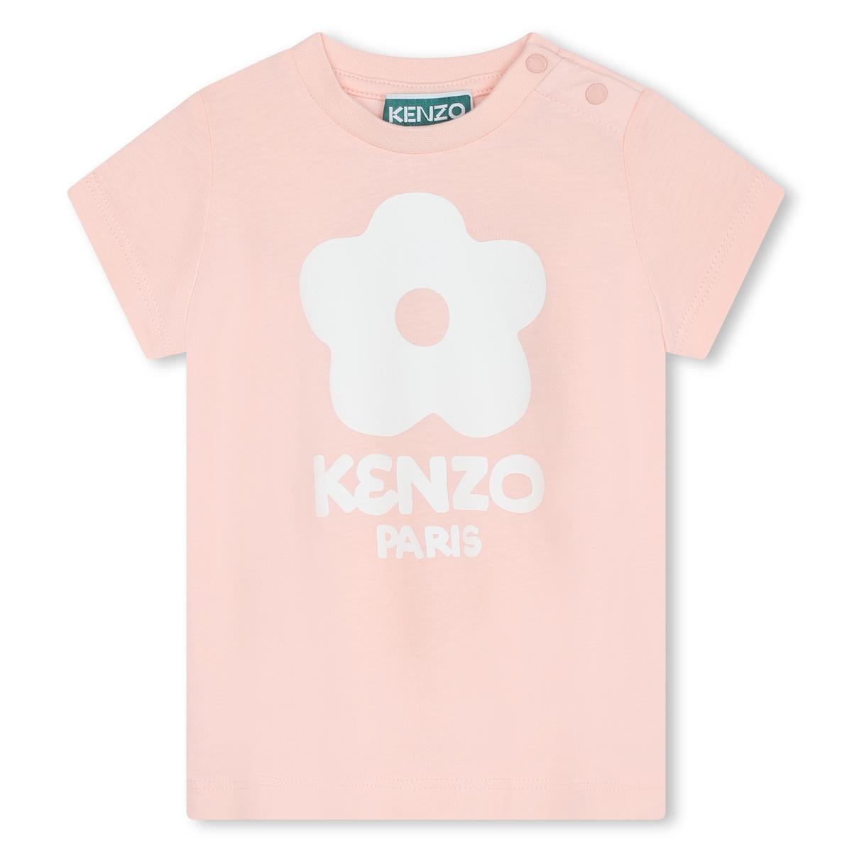 Baby Girls Pink Cotton T-Shirt
