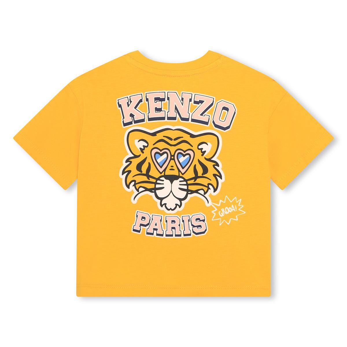Baby Girls Yellow Cotton T-Shirt