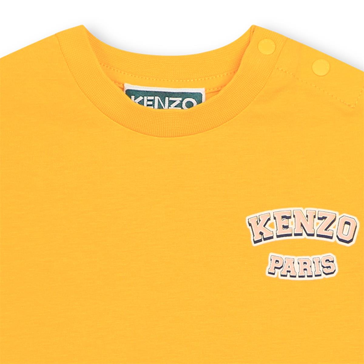 Baby Girls Yellow Cotton T-Shirt
