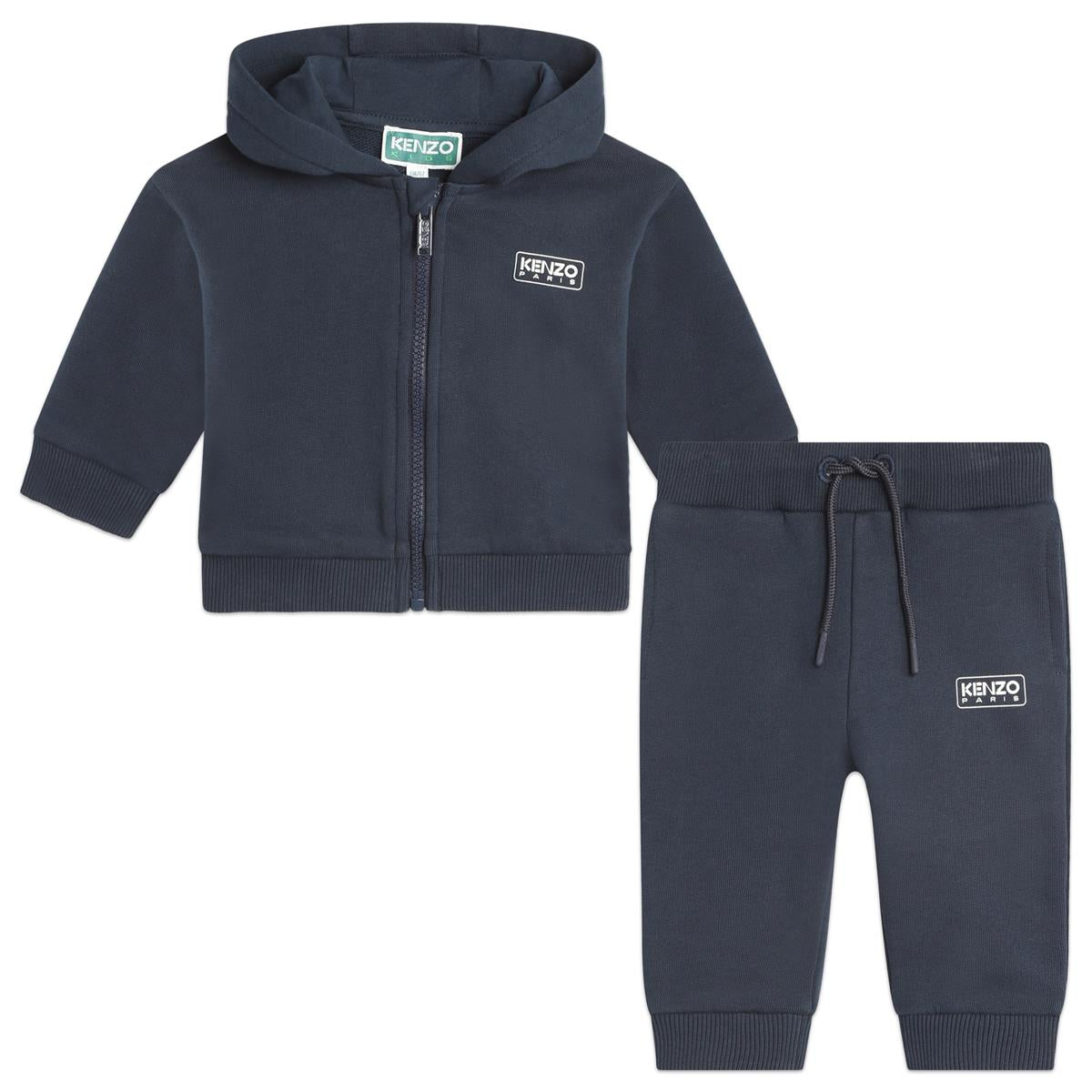 Baby Girls Dark Blue Cotton Set