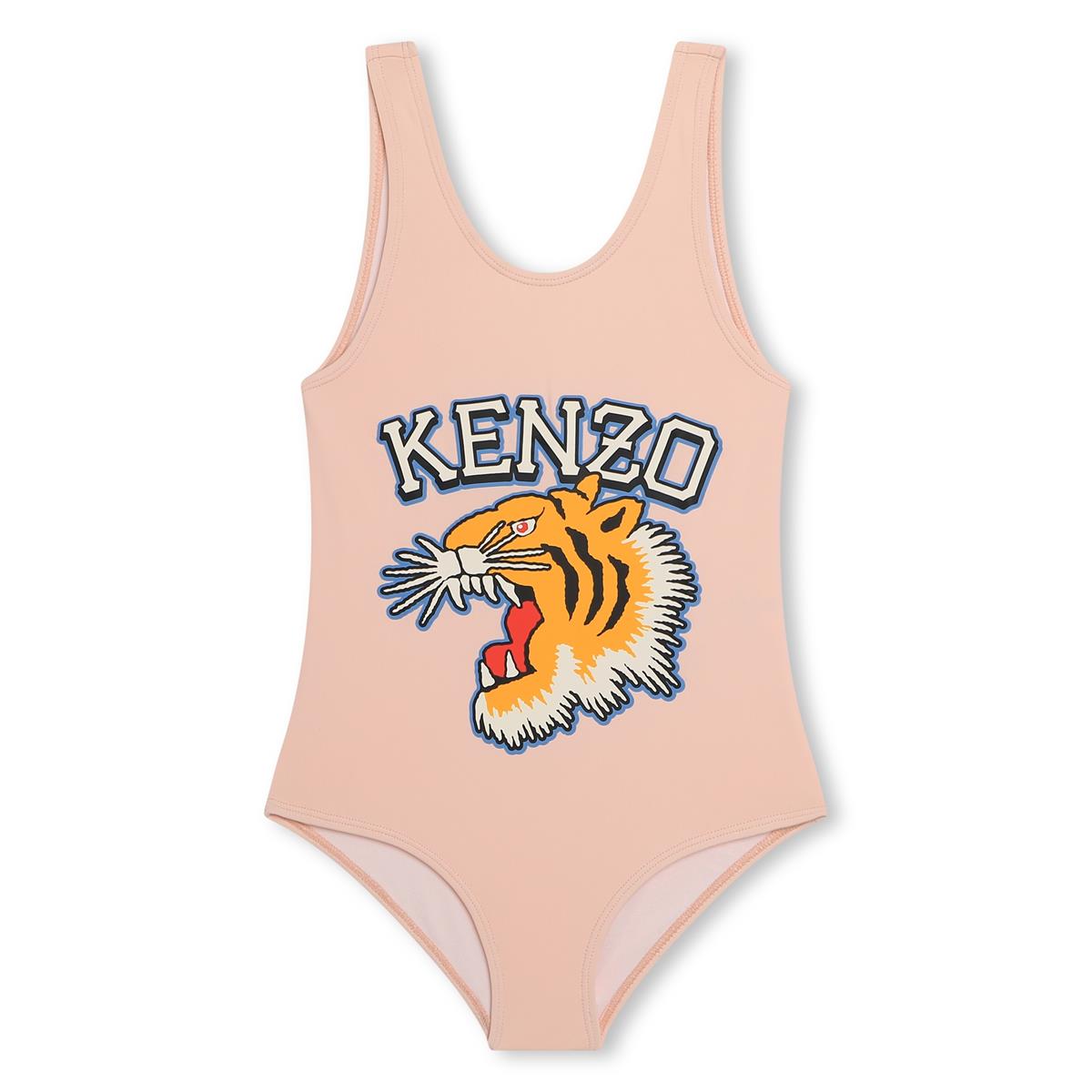 Girls Pink Logo Swimsuit