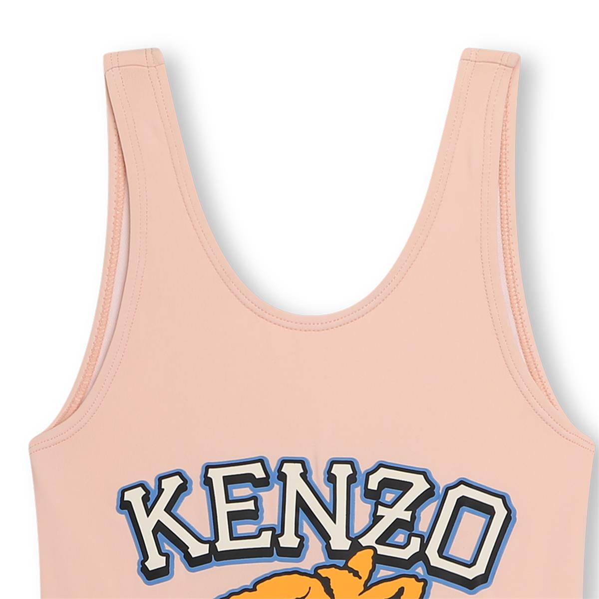 Girls Pink Logo Swimsuit
